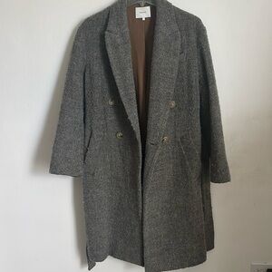 Vince Wool Blend Grey Oversized coat